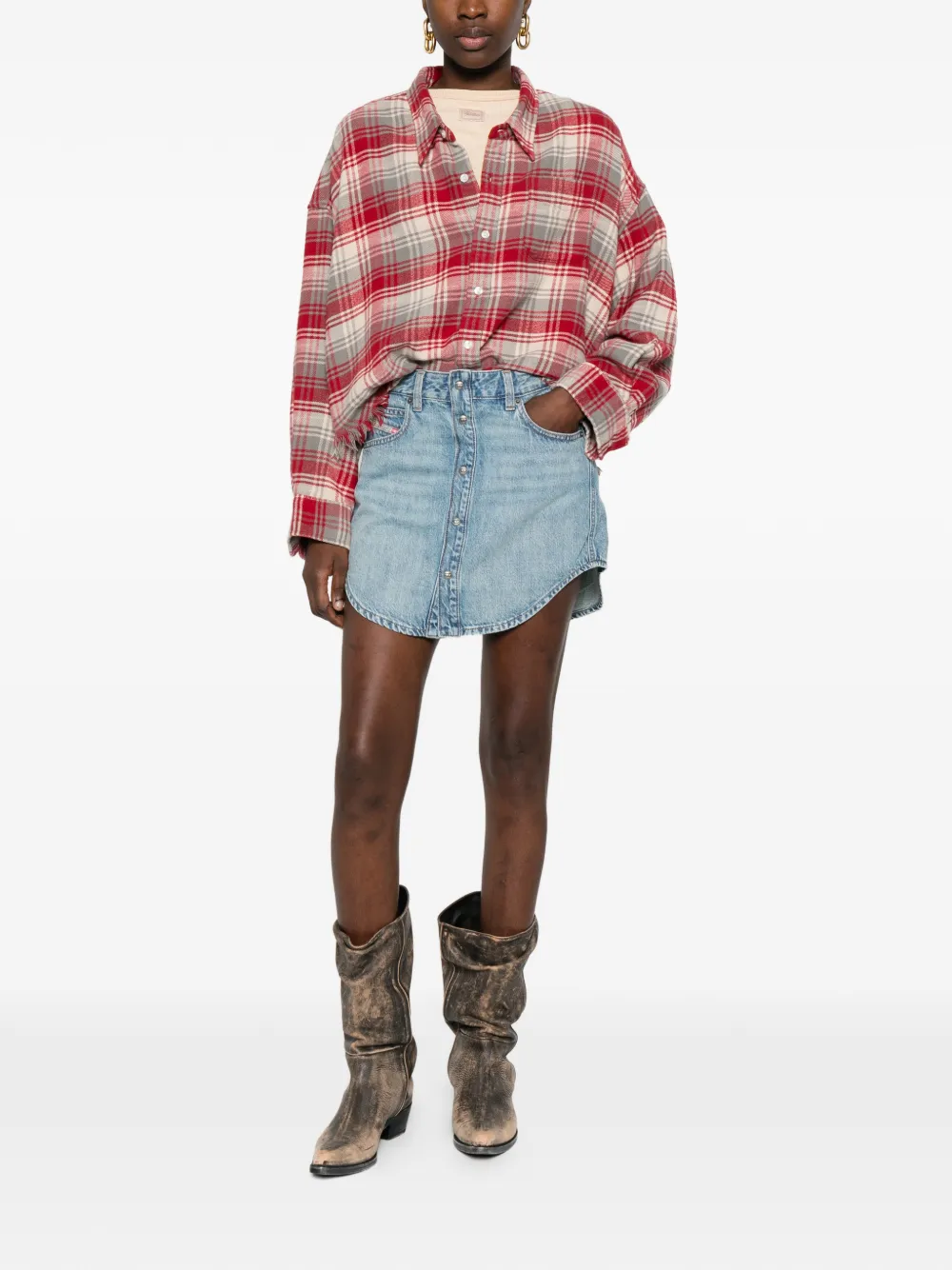  Diesel De-ard Mini Skirt - Blue 