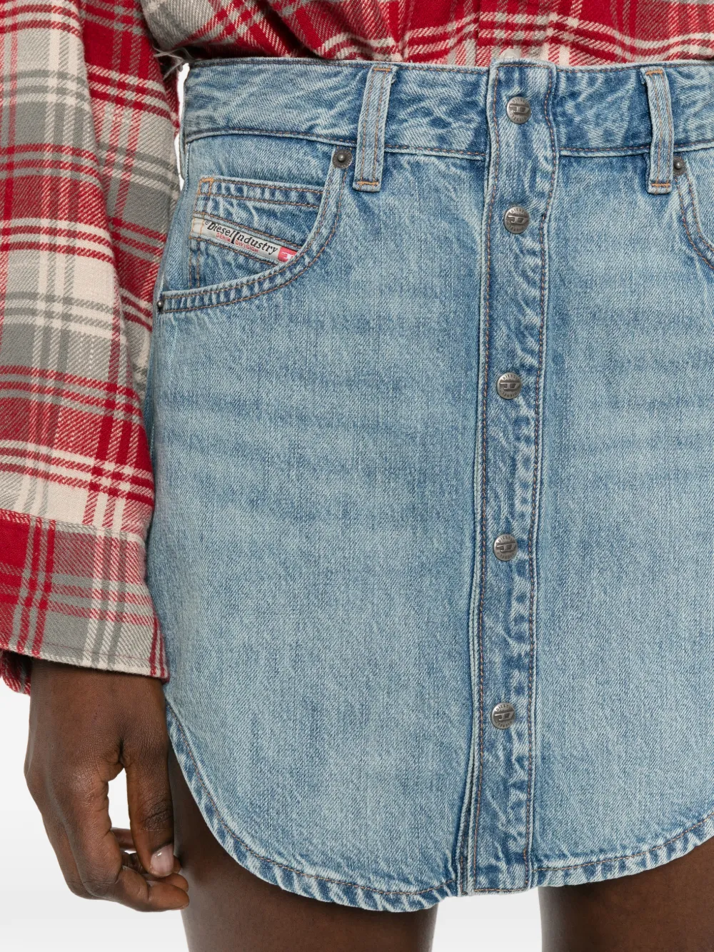 Diesel De-Ard mini-rok Blauw