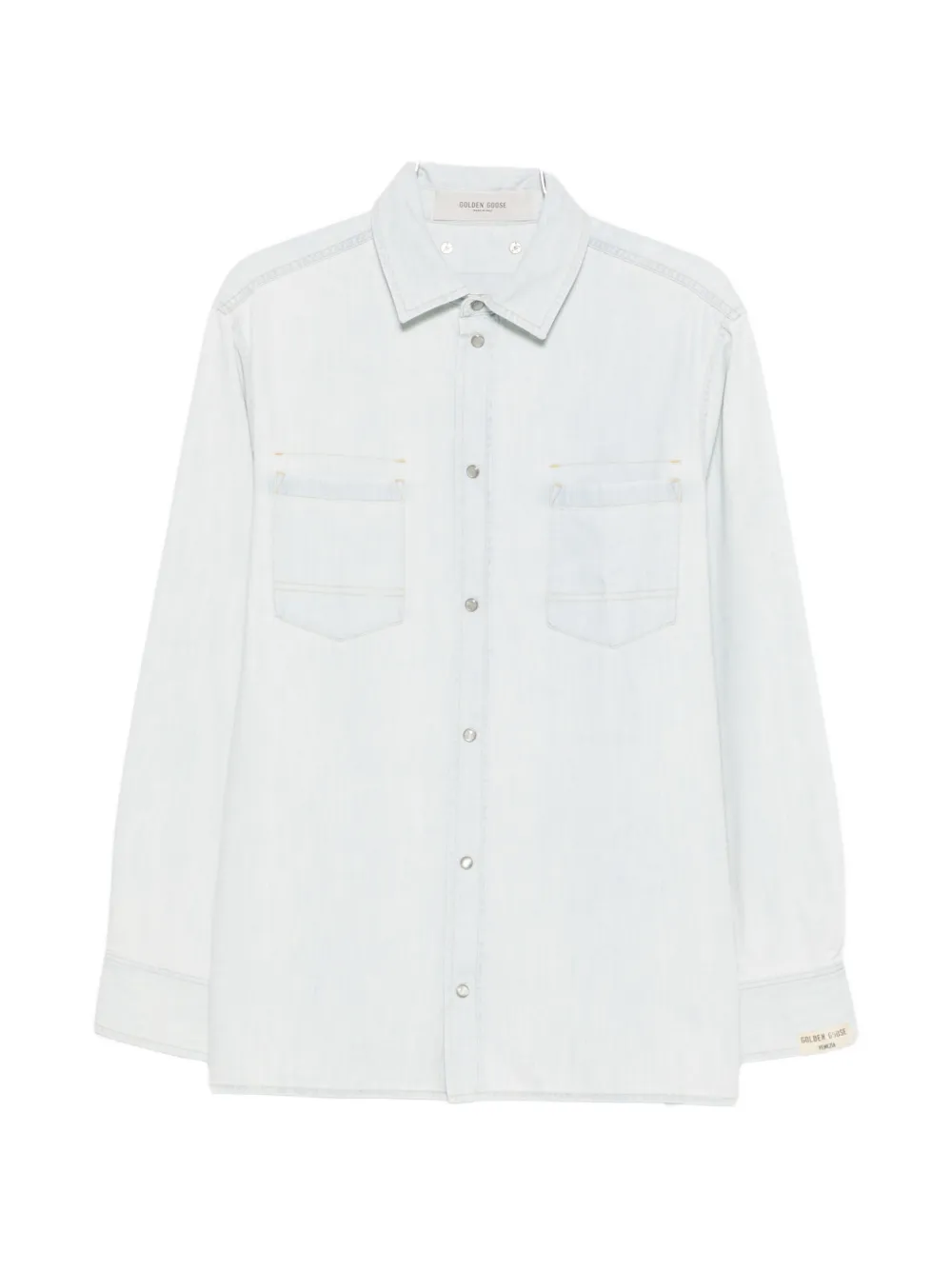 Golden Goose patch-pocket shirt - Blu