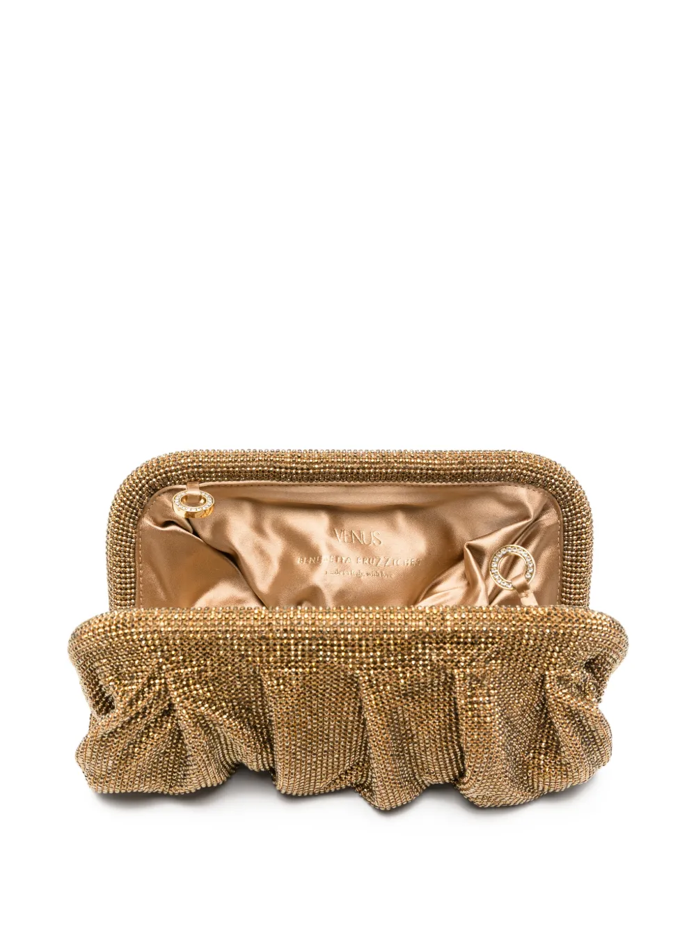 Benedetta Bruzziches Shopper met kristallen ketting Goud