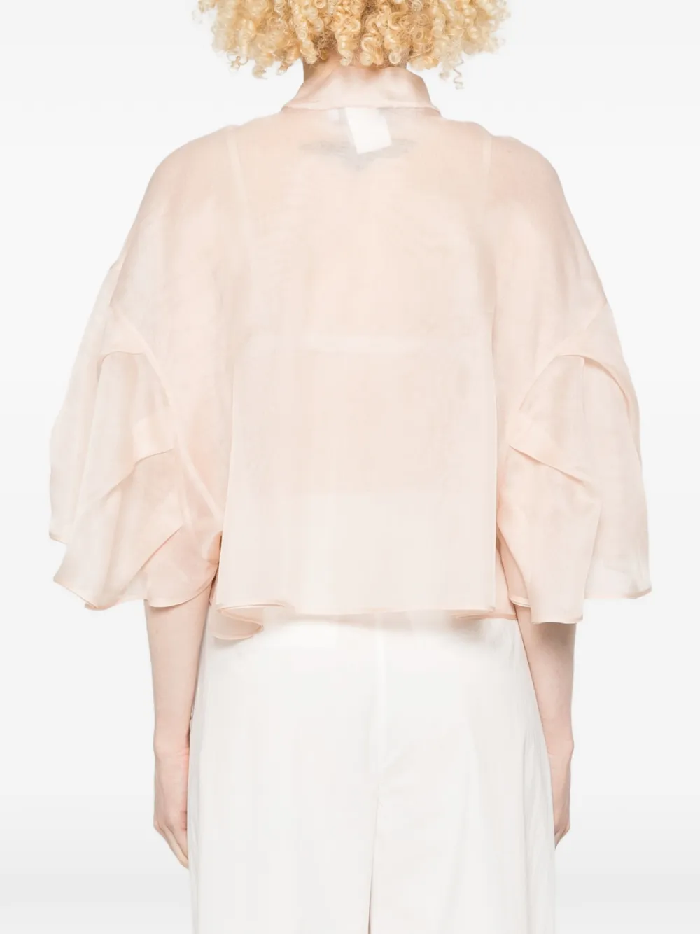 Max Mara Donna flared cape Roze
