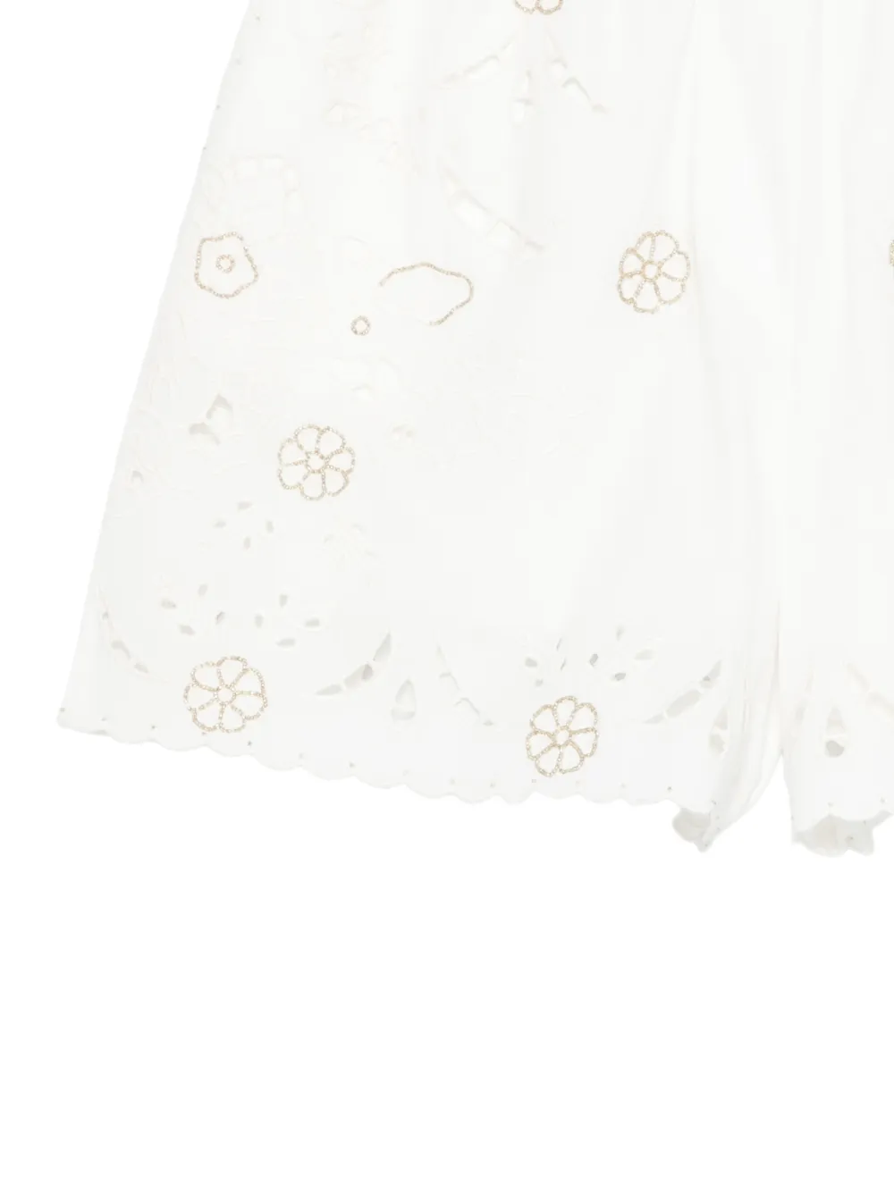 Forte Broderie anglaise shorts Wit