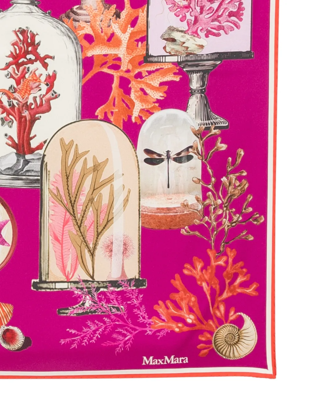  Max Mara Fular Con Estampado Gráfico - Rosa 