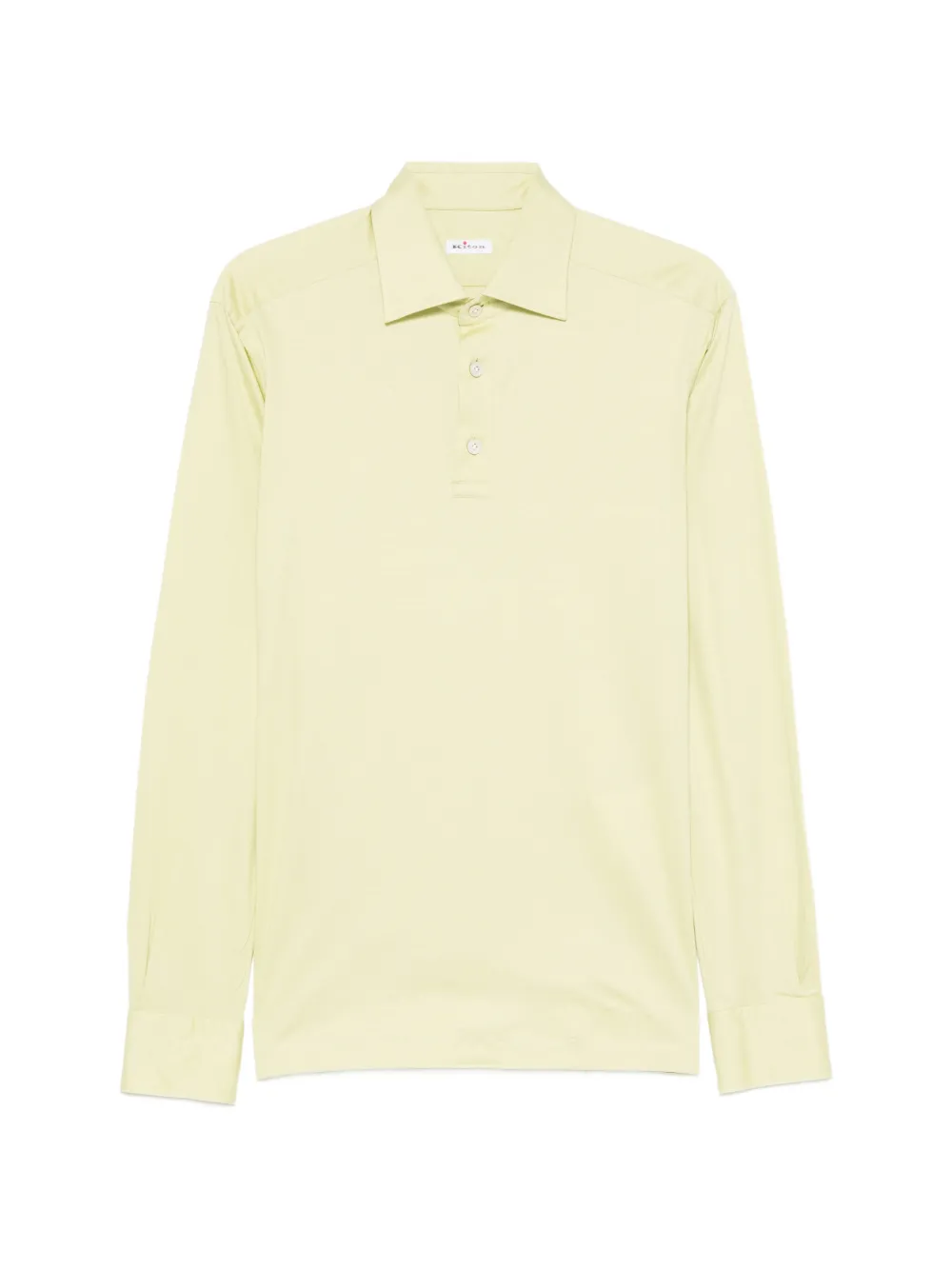Kiton Positano long-sleeve polo shirt - Verde