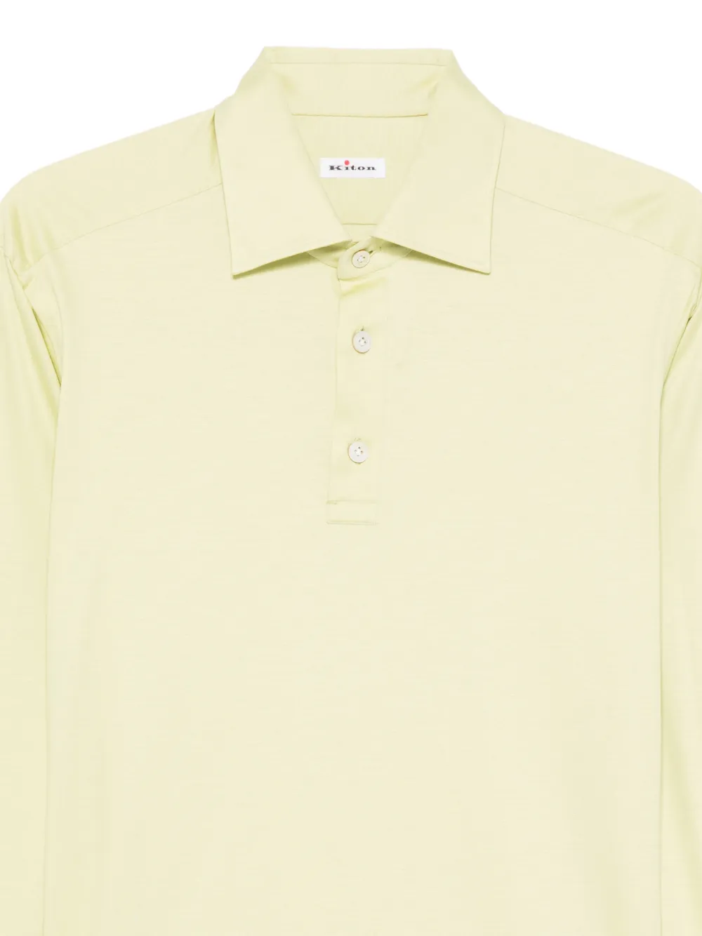 Kiton Poloshirt met lange mouwen Groen