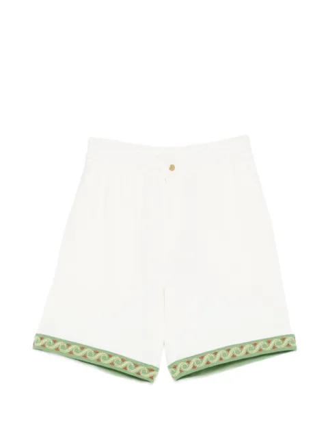 Drôle De Monsieur embroidered-trim shorts