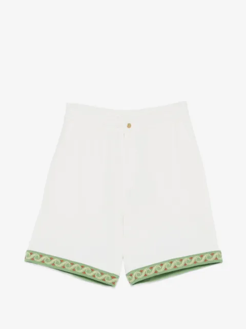 Drôle De Monsieur embroidered-trim shorts