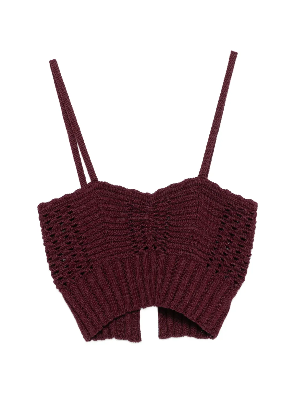 Forte Forte button bordeaux top - Rosso