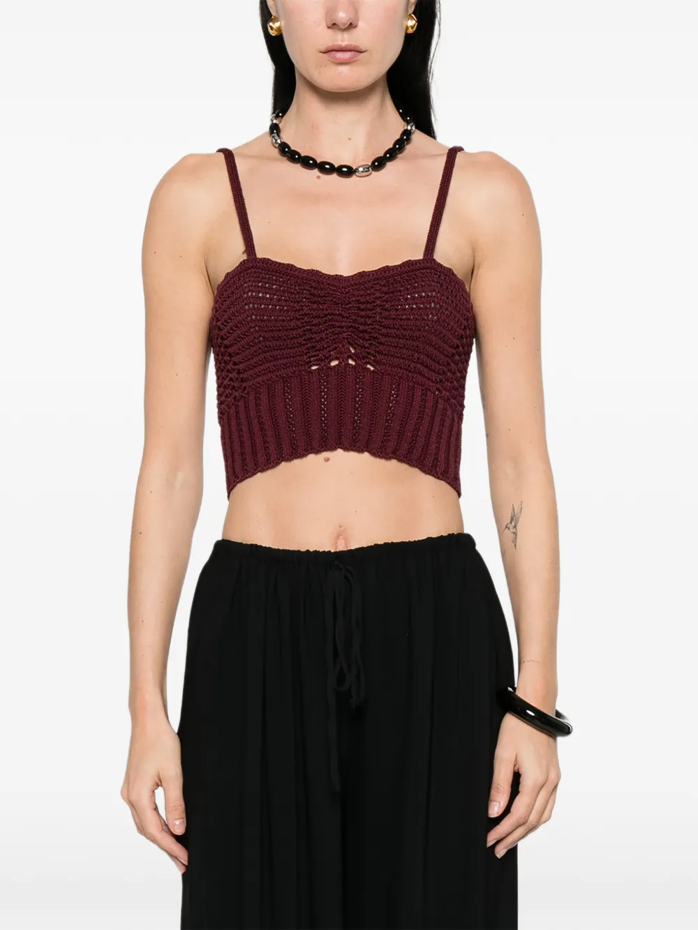  Forte Forte Button Bordeaux Top - Red 