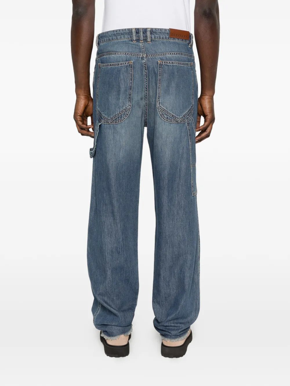 DARKPARK Jeans met franje Blauw