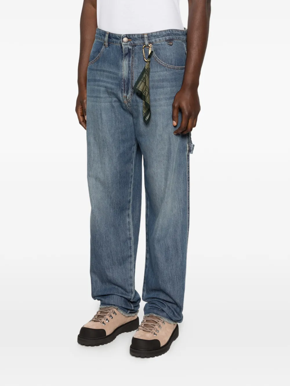DARKPARK Jeans met franje Blauw