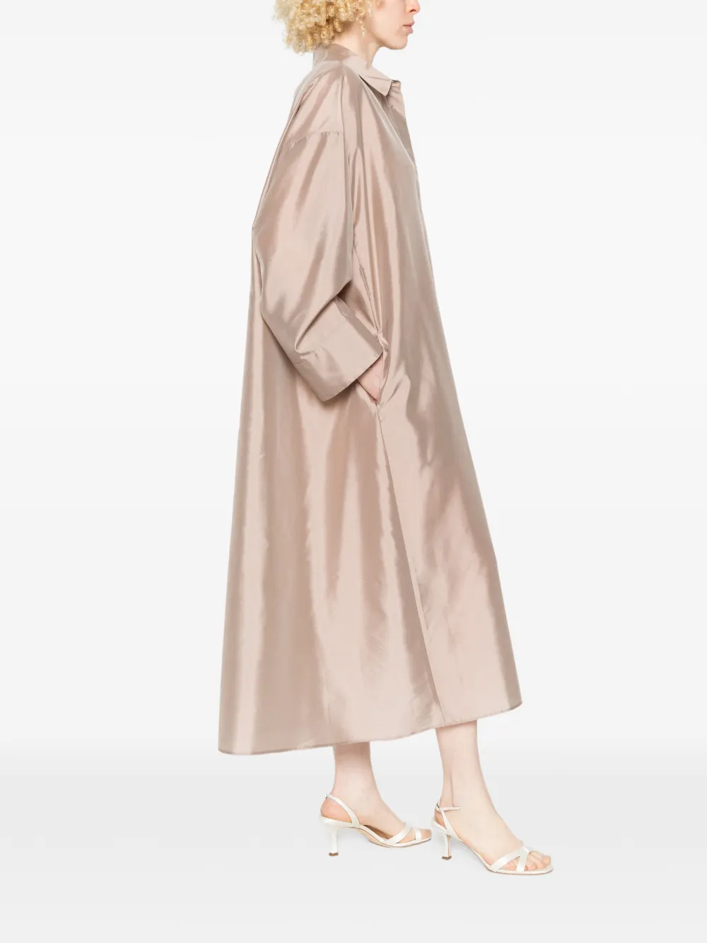 'S Max Mara Manna jurk met kraag Beige