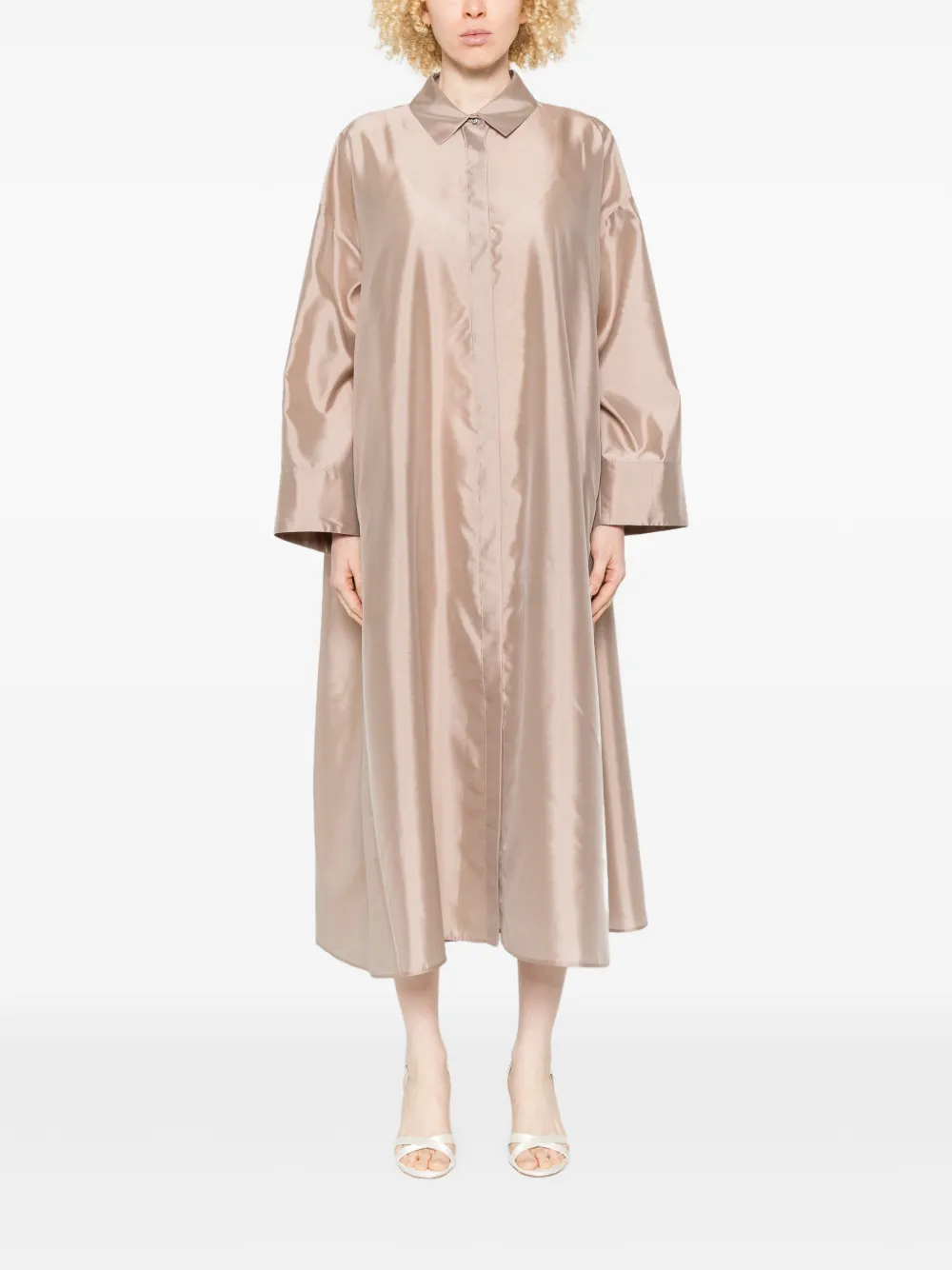 'S Max Mara Manna jurk met kraag Beige