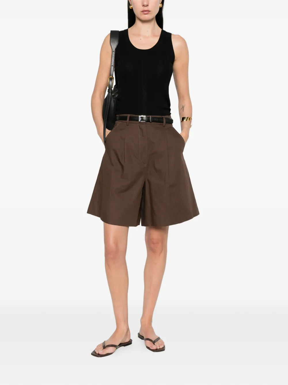  Weekend Max Mara Ribbed Top - Black 