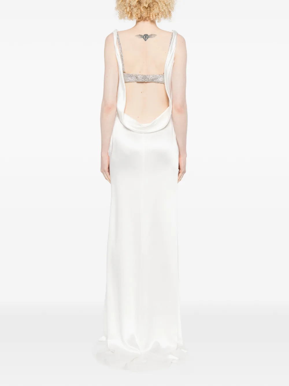 Giuseppe Di Morabito Verfraaide maxi-jurk Wit
