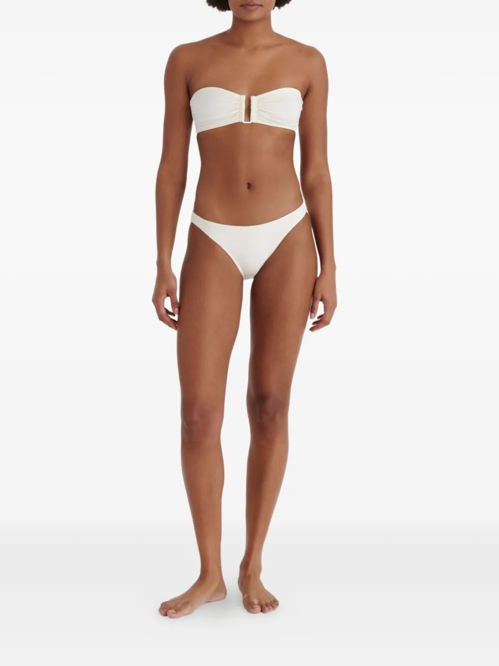 ERES Show bikinitop met ruches Wit