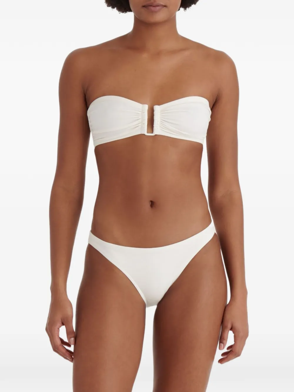 ERES Show bikinitop met ruches Wit