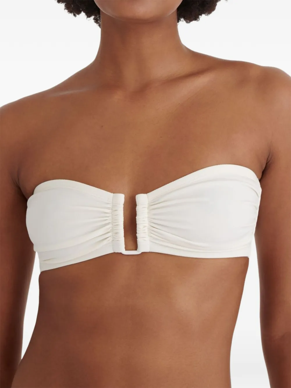 ERES Show bikinitop met ruches Wit