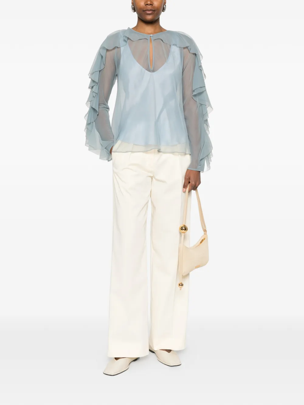  Forte Forte Layered Blouse - Blue 