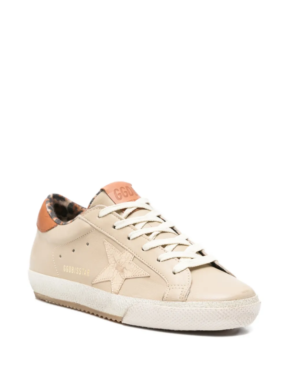 Golden Goose Super-Star animal-print sneakers Beige