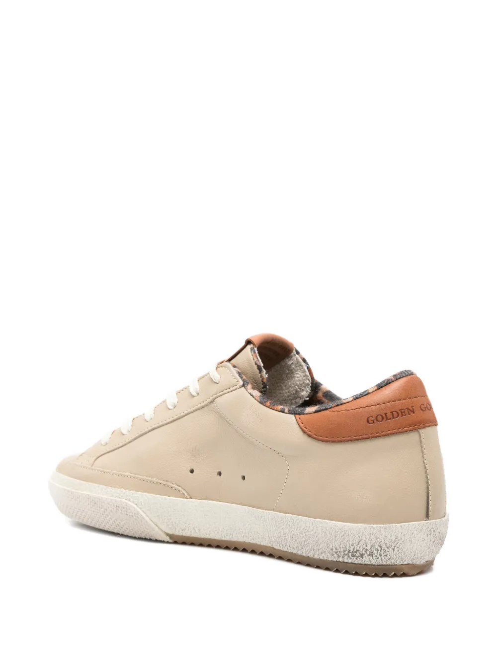 Golden Goose Super-Star animal-print sneakers Beige