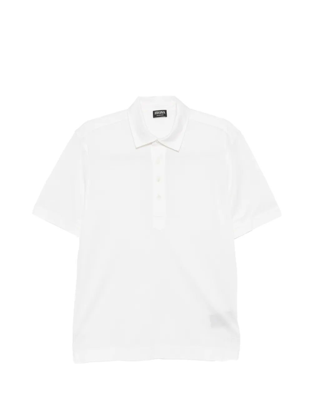 Zegna collared button polo shirt - Bianco