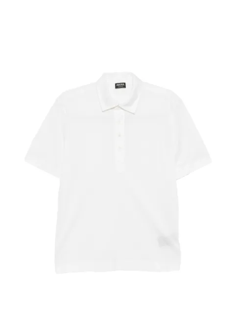 Zegna collared button polo shirt