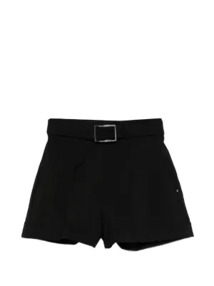 JIL SANDER ベルテッドショーツ Jil Sander ベルテッド ショートパンツ | ブラック | FARFETCH JP