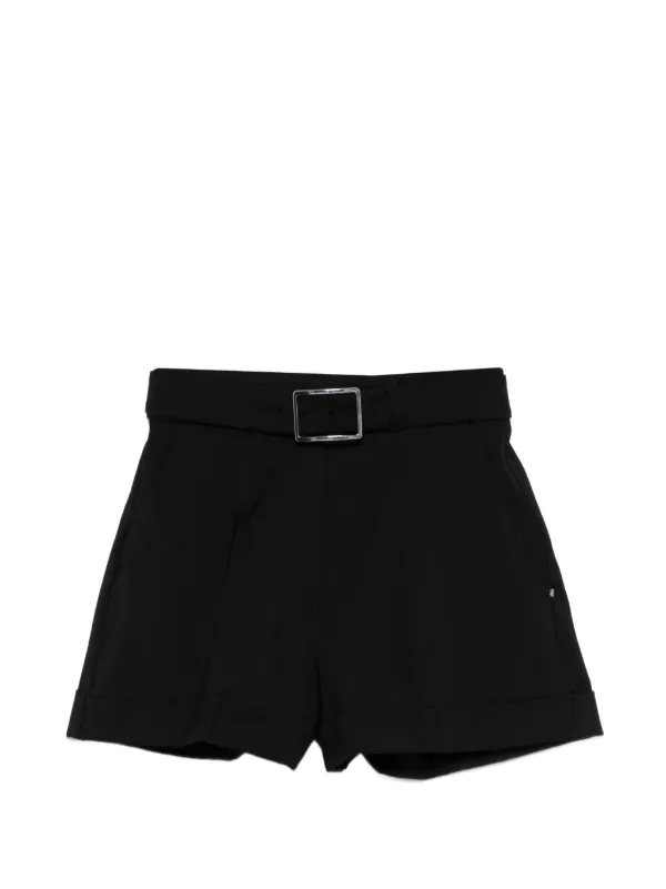 Sportmax Belted Shorts in Black