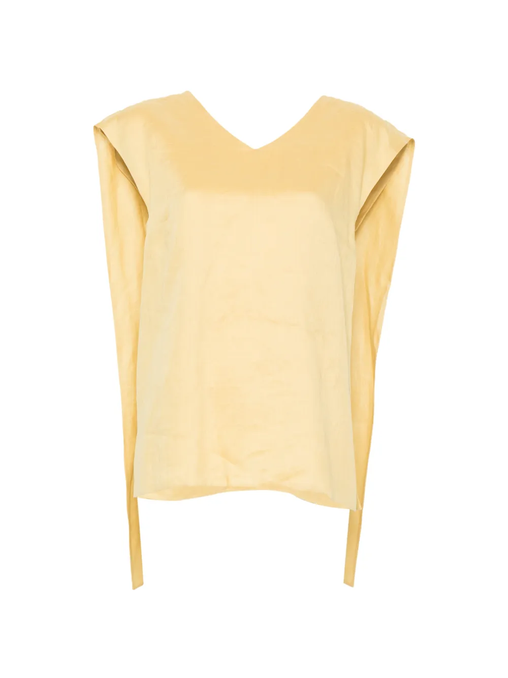 'S Max Mara V-neck long-sleeve top - Giallo