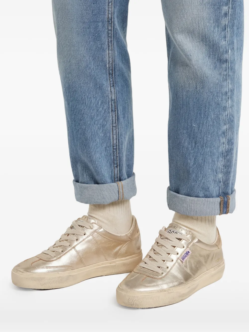 Golden Goose Soul Star sneakers met metallic effect Goud