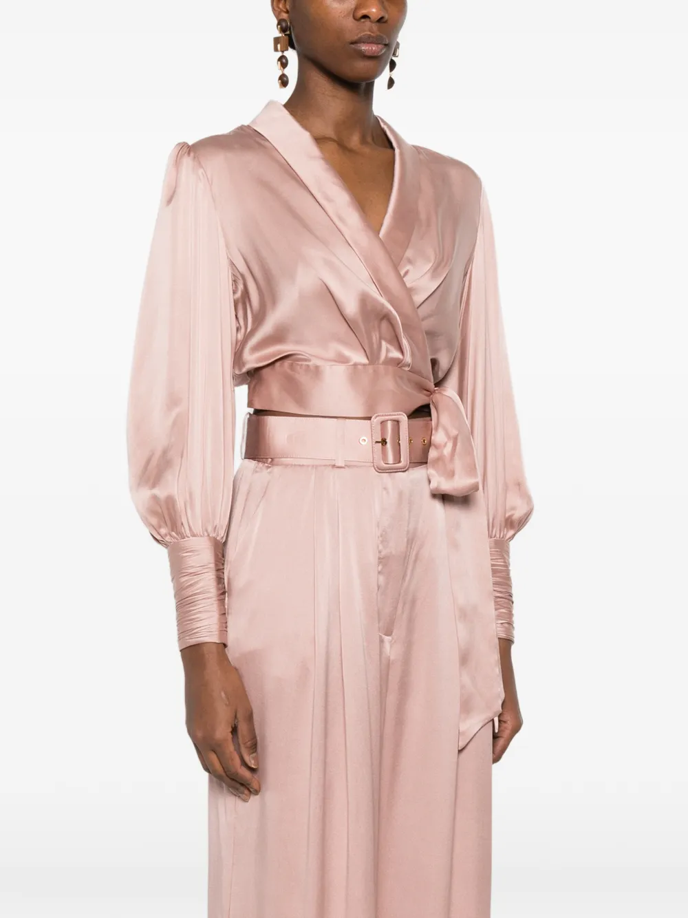  Zimmermann Wrap-design Blouse - Pink 