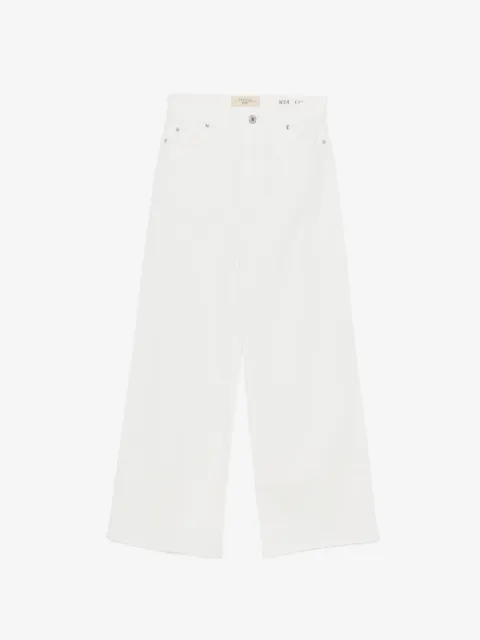 Weekend Max Mara logo-patch wide-leg jeans