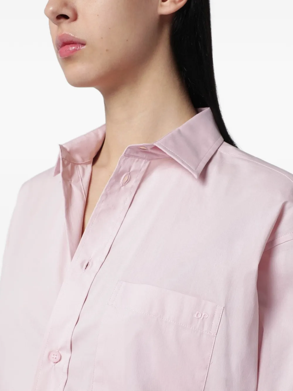 DARKPARK Shirt met geborduurd logo Roze
