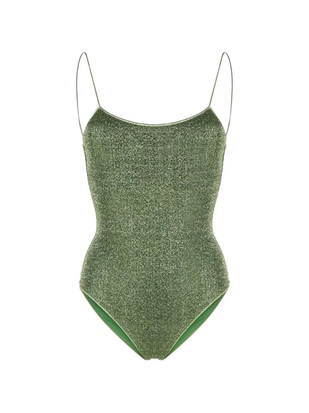 Oséree Costume da bagno con spalline sottili - Verde