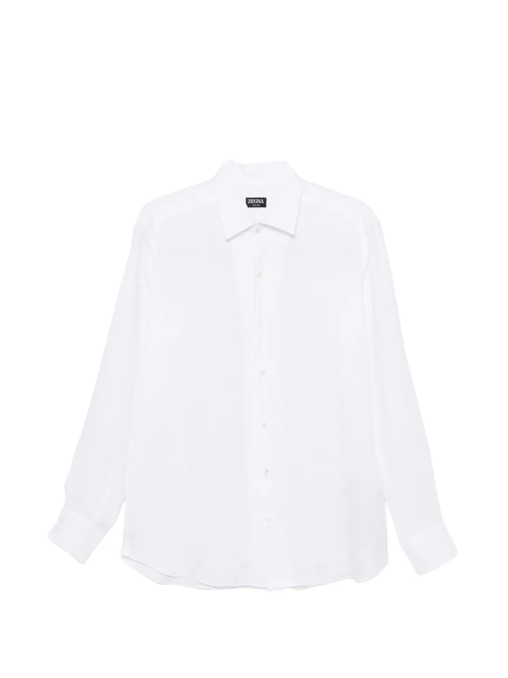 Zegna long-sleeve button-up shirt - Bianco