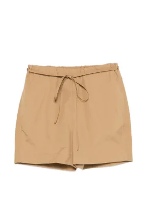 120% Lino ラップスタイル ショートパンツ | ブラウン | FARFETCH JP