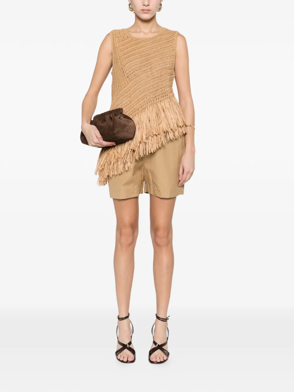  Loulou De Saison Drawstring Shorts - Neutrals 