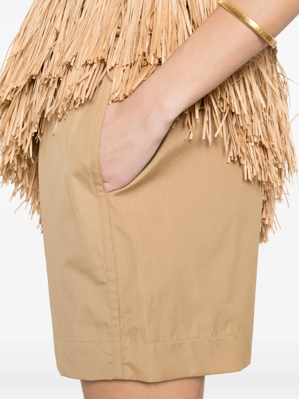 LouLou de Saison Shorts met trekkoord Beige