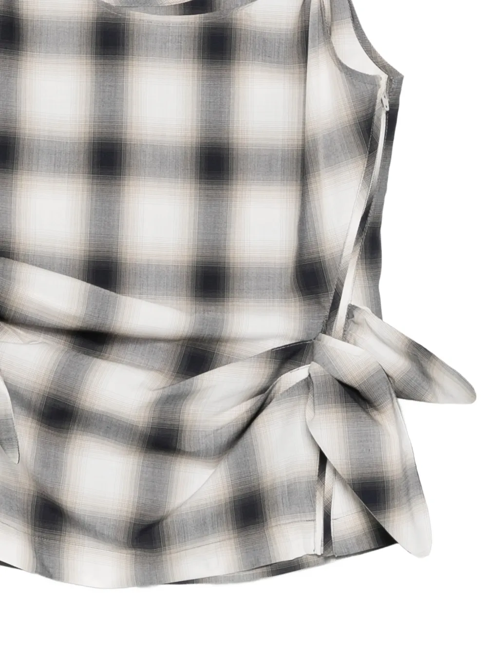 Plaid-Pattern Top
