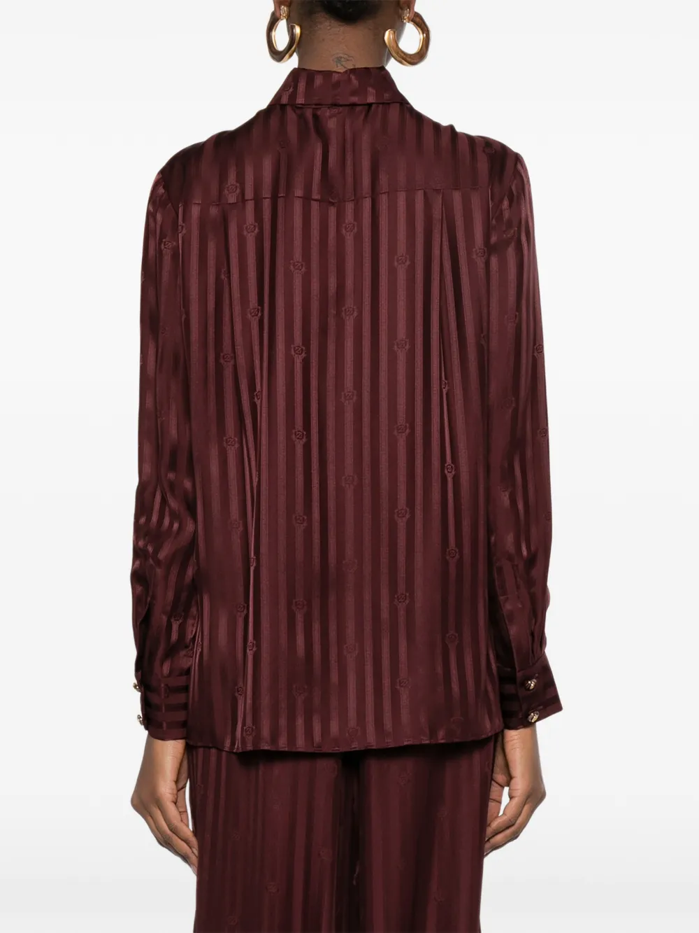 ZIMMERMANN Gestreepte blouse met strikdetail Rood