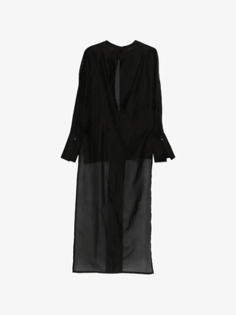 DARKPARK Marine asymmetric semi-sheer shirt