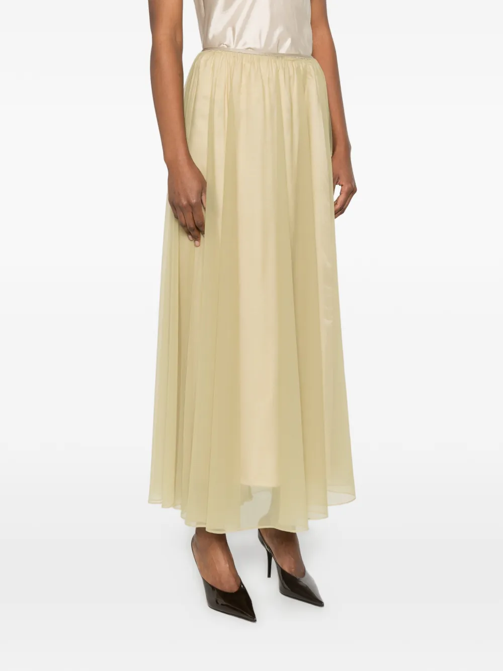  Forte Forte Layered-design Midi Skirt - Green 