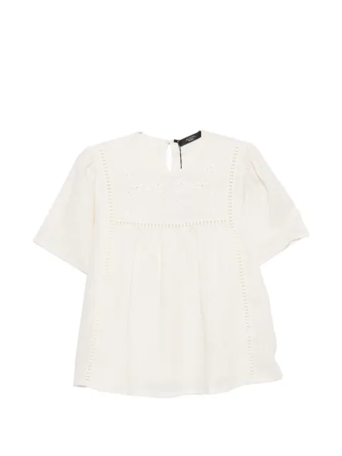 Weekend Max Mara floral-embroidered panelled top