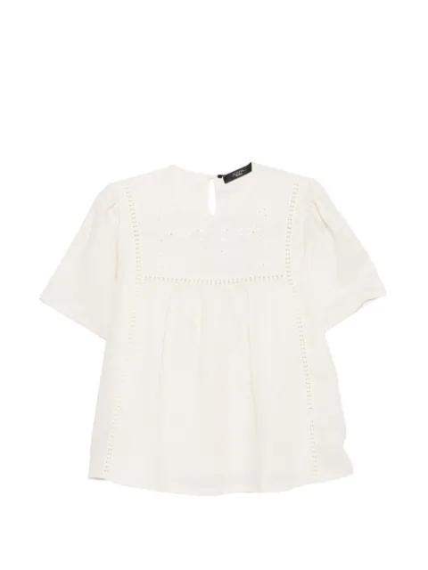Weekend Max Mara floral-embroidered panelled top