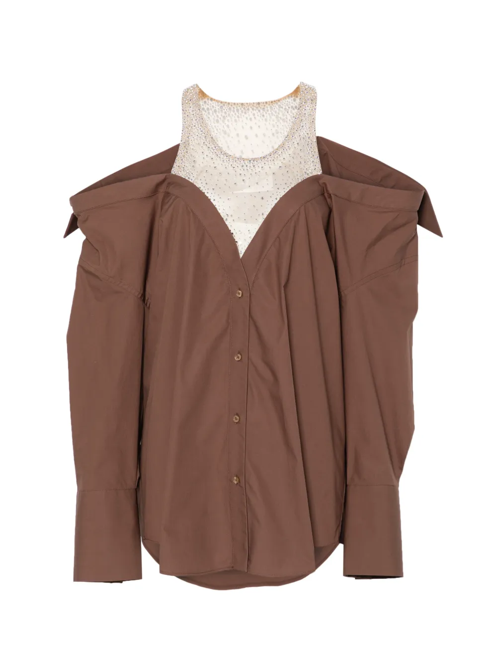 Giuseppe Di Morabito long-sleeve mini dress - Marrone