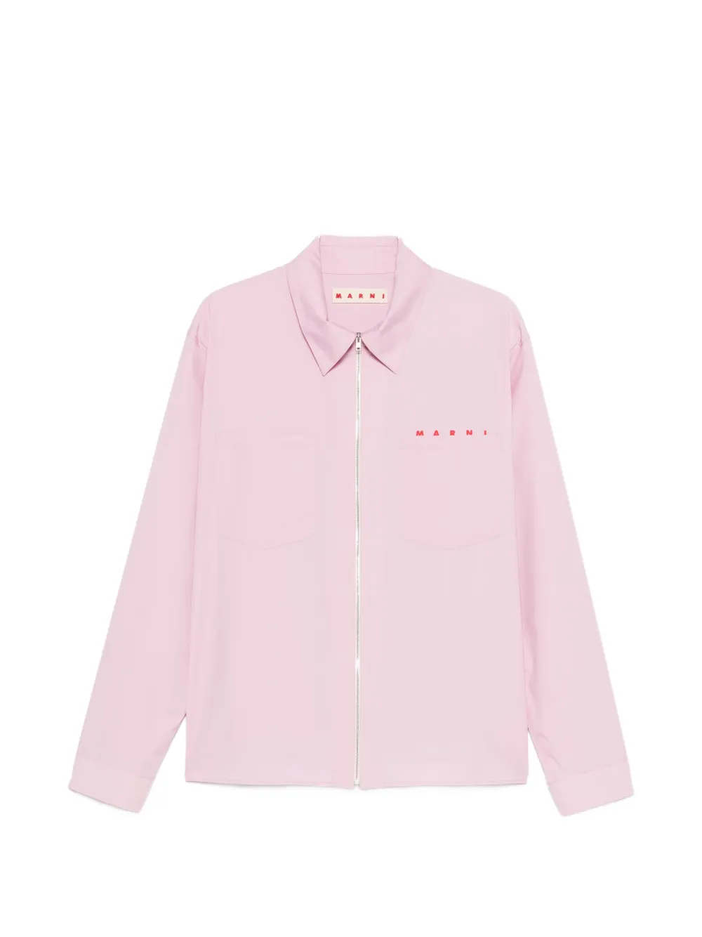 Marni Logo-print Shirt In Pink