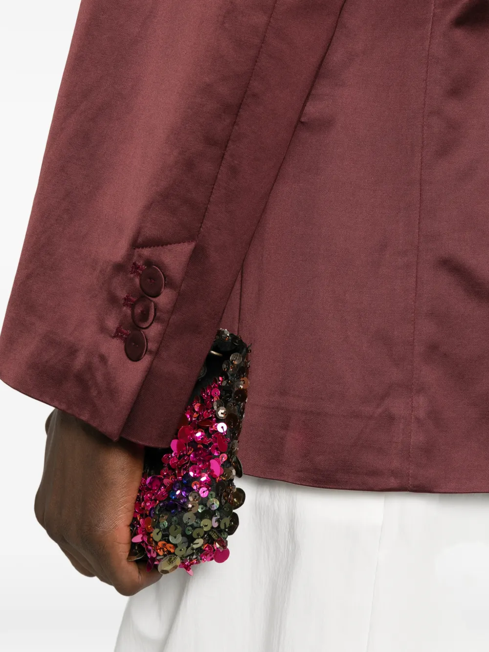 Forte Blazer met dubbele rij knopen Rood