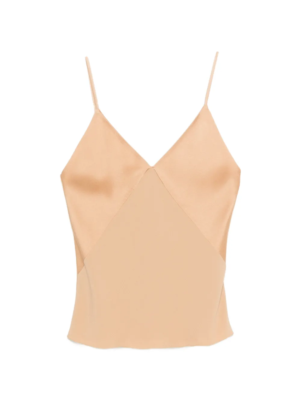 Forte Forte V-neck panelled top - Toni neutri