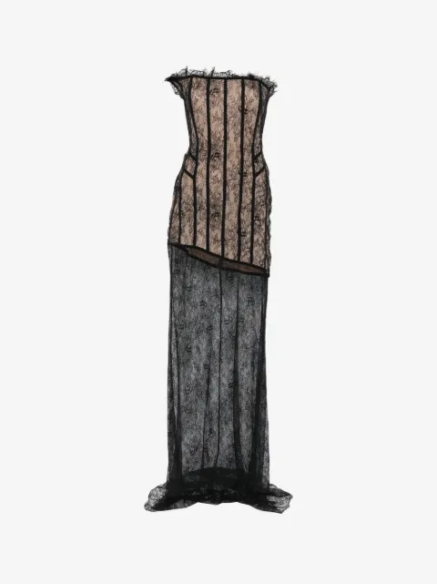 Giuseppe Di Morabito vestido estilo corset de encaje